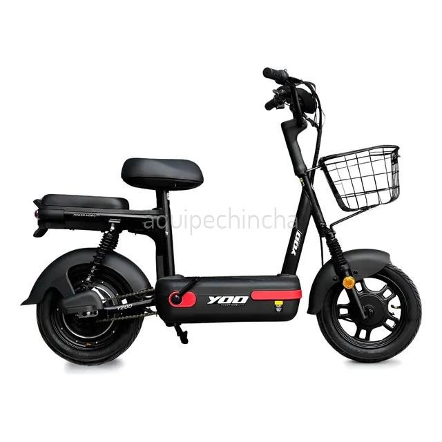bicicleta-eletrica-yoo-mobility-y-200-aro-2025-preto-vermelho-350w