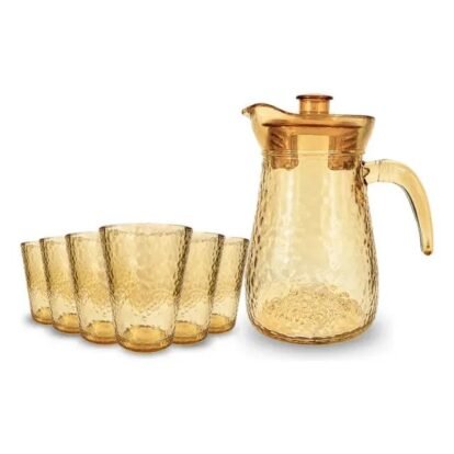 conjunto-jarra-6-copos-ambar