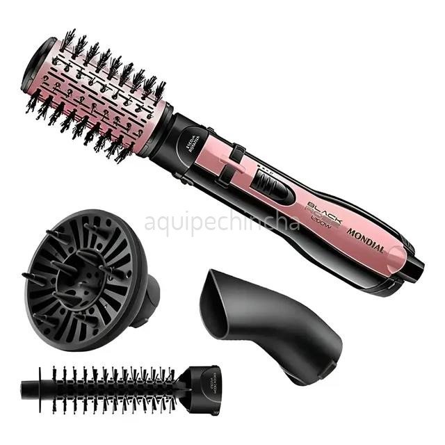 escova-rotativa-1200w-er-10-mondial-black-rose-110v-ceramica-tourmaline-ion
