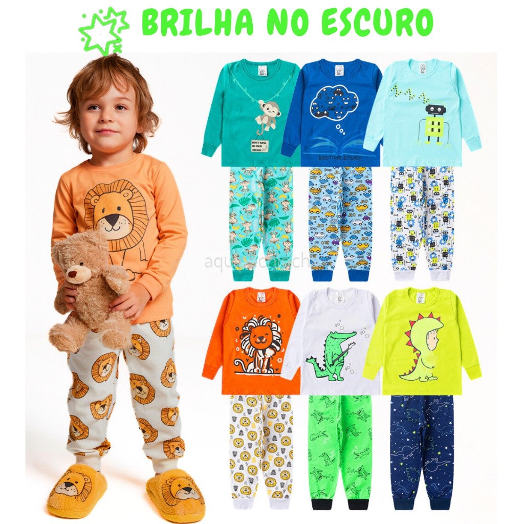kit-pijama-infantil-4-pecas-brilha-no-escuro