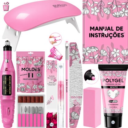 kit-polygel-com-lixadeira-e-cabine-sun
